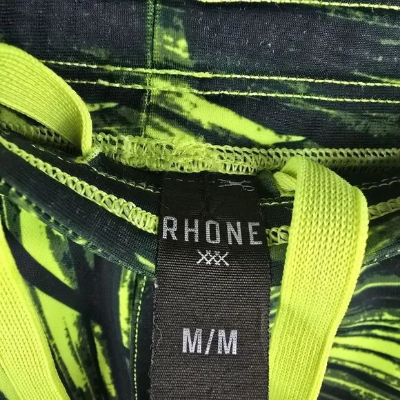 RHONE Athletic Joggers Pants Womens Size Medium Green Palm Leaf Print - Picture 4 of 8